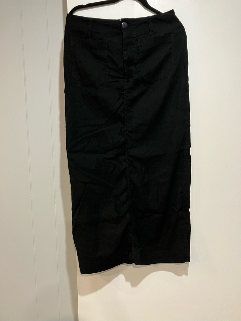 Maeve Black Midi Pencil Skirt